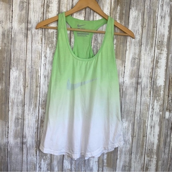 Nike Tops - Nike Green & White Ombré Tank